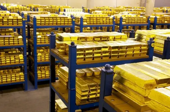 Riserve di oro nella banca d'Italia