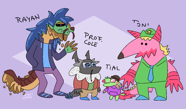 not-a-croc cast as smiling friends