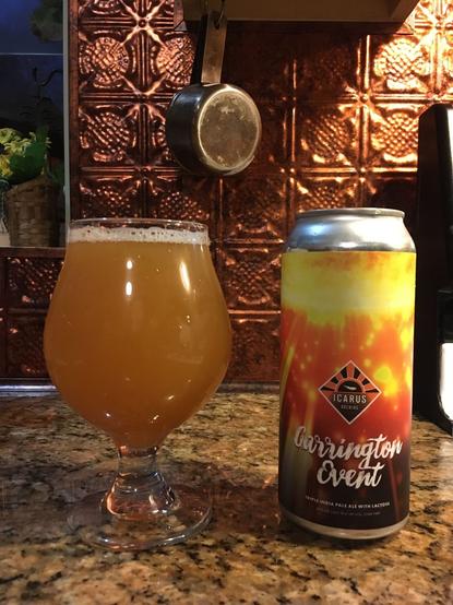 photo - Icarus Brewing's pale ale, Carrington Event