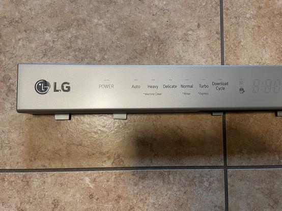 Touch control of an LG dishwasher