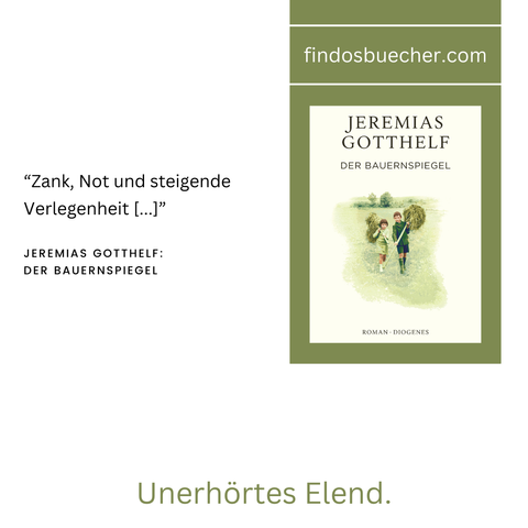 Jeremias Gotthelf Buchcover Der Bauernspiegel Diogenes