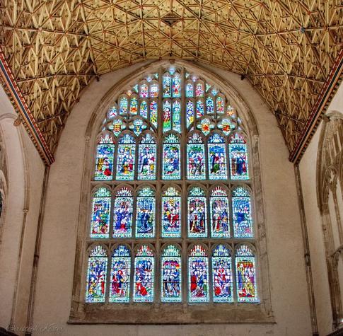 window of the chapter house at Canterbury Cathedral