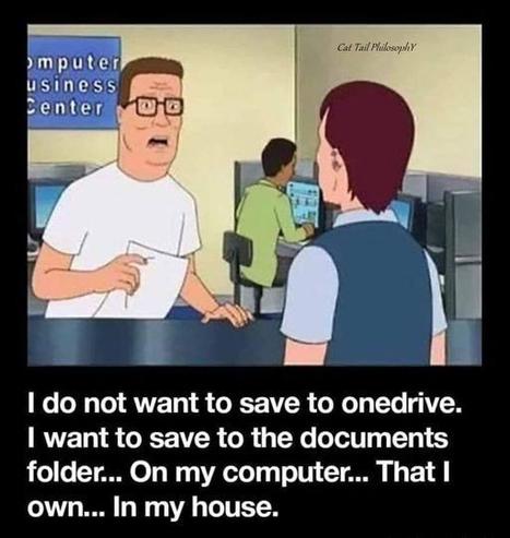 I do not want to save to onedrive. I want to save to the documents folder... On my computer... That I own... In my house.
