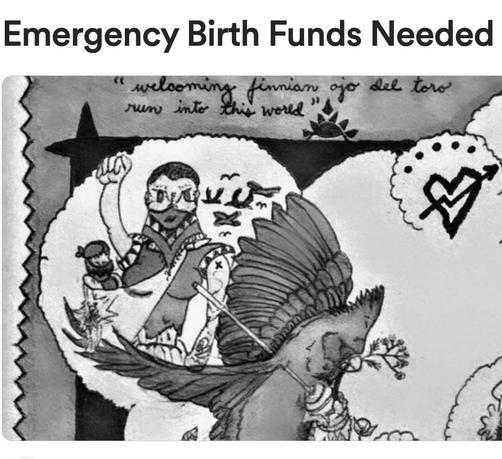 Emergency Birth Funds Needed
"welcoming finnian ojo del toro
run into this world"