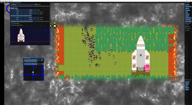 The level editor for Fire Exit