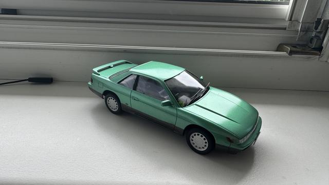 Picture of a finished Tamiya Nissan Silvia K's in 1:24
