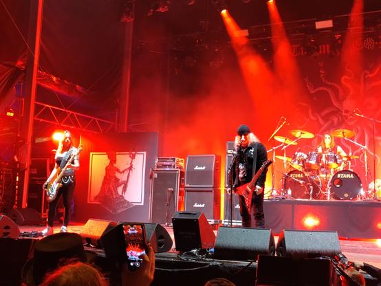 The mighty Hellhammer on stage of the NOAF 🤘🤘🤘