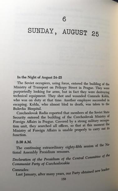 from the Black Book (PT) page beginning the deliberations of the night of 24-25 August:

accounts of Soviet occupation of government ministries, followed by the beginning of the declaration of the Presidium of the Central Committee of the Communist Party