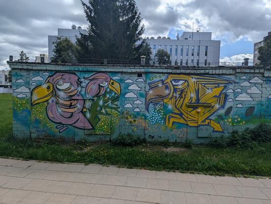 Artwork by Funkie Freshie & Benas in Vilnius, Lithuania