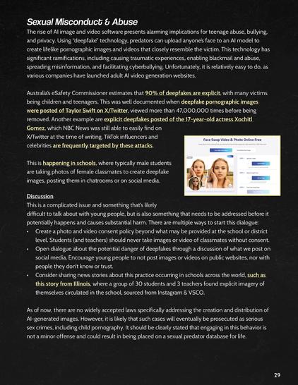 A page from our AI Handbook on sexual misconduct & abuse (page 29).