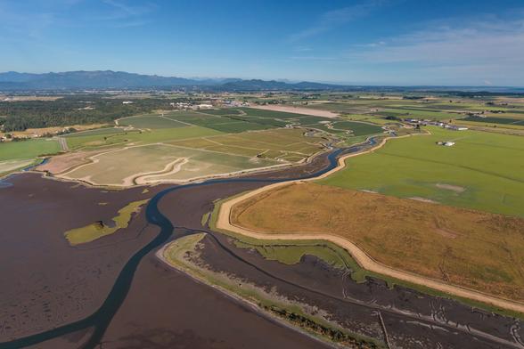 aerial photo - floodplains near Bellingham, WA