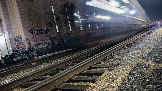 Night Train, long exposure