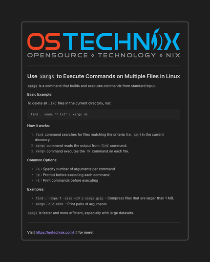 Today's Linux Tip: Execute Commands on Multiple Files in Linux