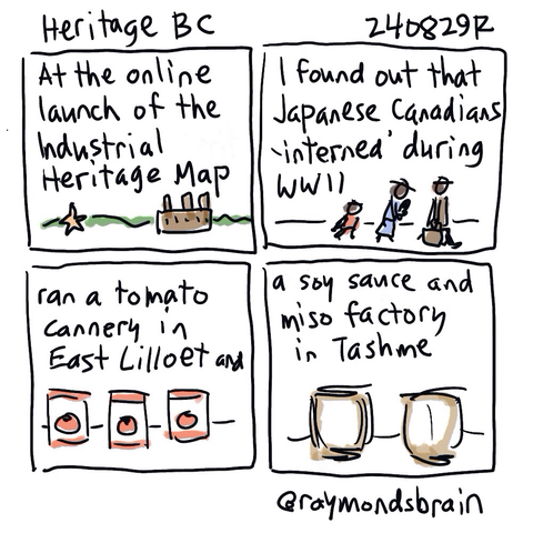Factory; family expelled; canned tomatoes; casks of miso