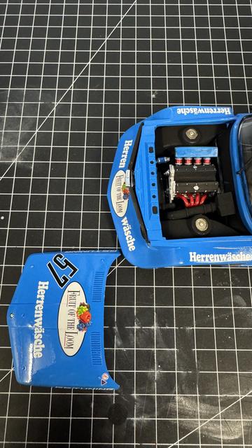 Framed box art of a BMW 320 Group 5 from Italieri in 1:24