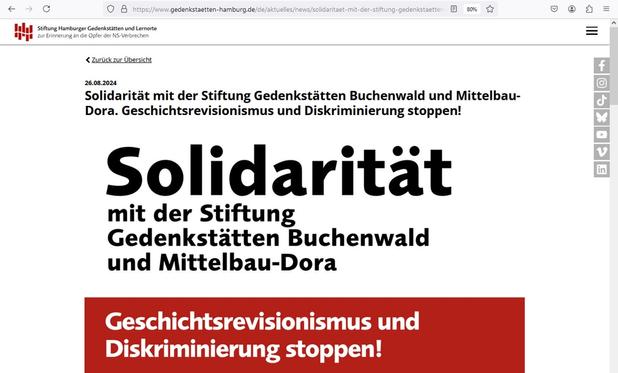 Screenshot des oberen Teils des SolidaritÀtsaufrufs. Text siehe Artikel/Aufruf.
