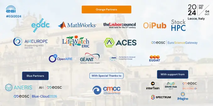 EGI2024 Conference

Lecce, Italy - 30 September to 4 October 2024.

The image shows logos of all EGI2024 partners