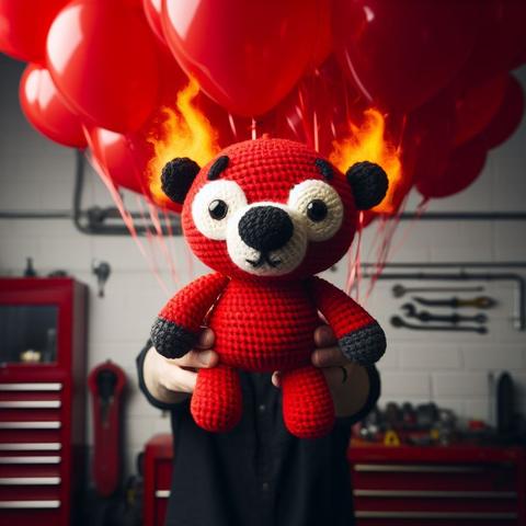 #RedBeanBear has #ManyManyBalloons...