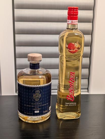 Nassau Single Malt Straight Whisky and Berentzen Apple Liqueur