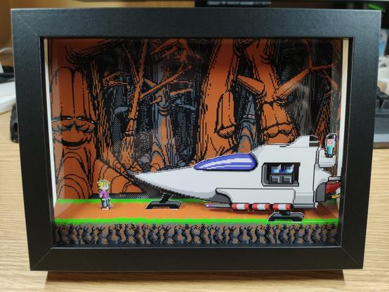 Commander Keen 4 Diorama -  Bean-with-Bacon Megarocket