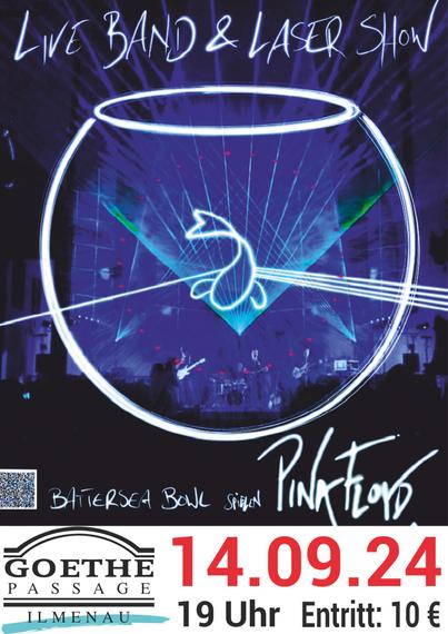 Plakat für das Konzert der Pink Floyd Coverband Battersea Bowl am 14.09.2024 in Ilmenau