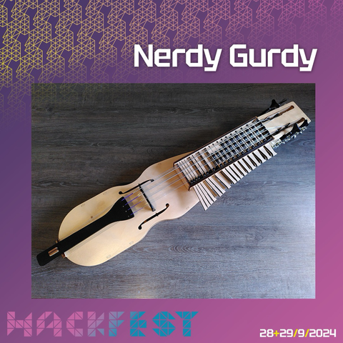 Photos of 3d printed and lasercut instruments and an arduino synthesizer