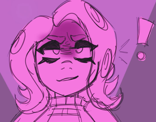 Agent 8 looks at the camera with a sneaky grin.