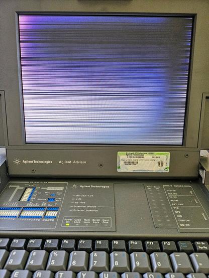 a very depressingly glitchy computer display