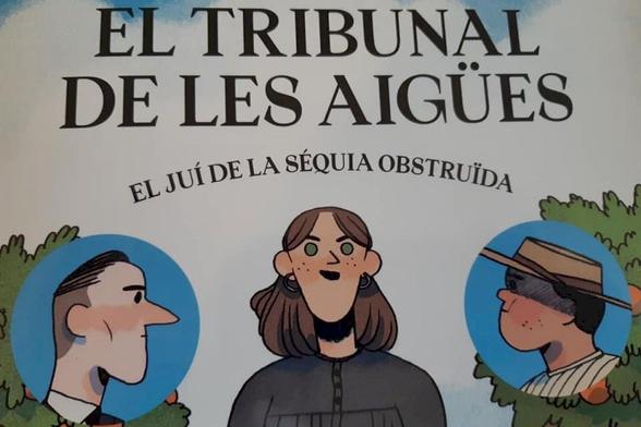 children's book cover - Tribunal de les Aigües (Tribunal of Waters), Valencia. Spain