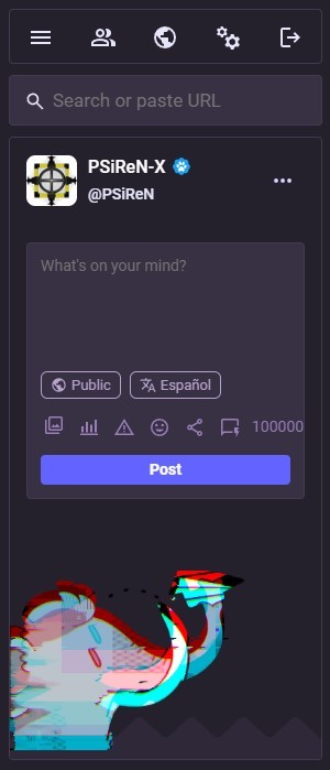 #PSiReN.eu #AdvancedWebInterface v4.3.0-beta.1+glitch with #CollapsedToots, which are #StillQuiteCool...