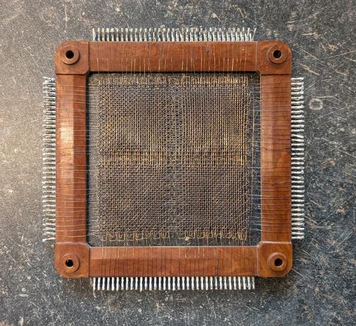 "Saratov-2" Ferrite Core Memory plate - top down view
