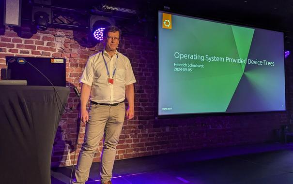 Heinrich next to the title slide.