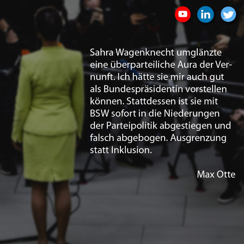 Max Otte zu Sahra Wagenknecht