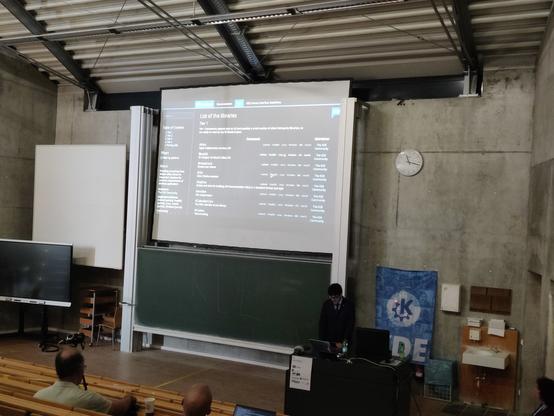 Picture of the presentation