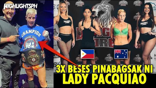SEPT. 9, 2024:  ROUND 1 LANG ANG KALABAN  |  TATLONG BESES PINABAGSAK NG "LADY PACQUIAO"