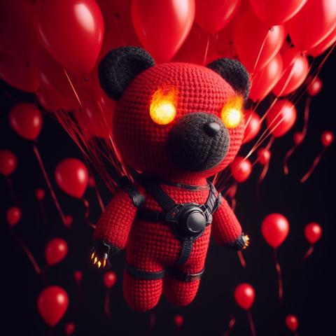 #CaptainRedBeanBear says, "We're #FineForDiesel" with #ManyManyBalloons and #RocketFingers...