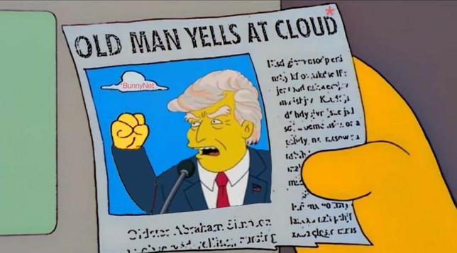 Old Man yells at #BunnyNet ☁️.