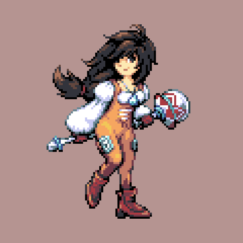 Pixel art sprite of Garnet/Dagger from Final Fantasy IX