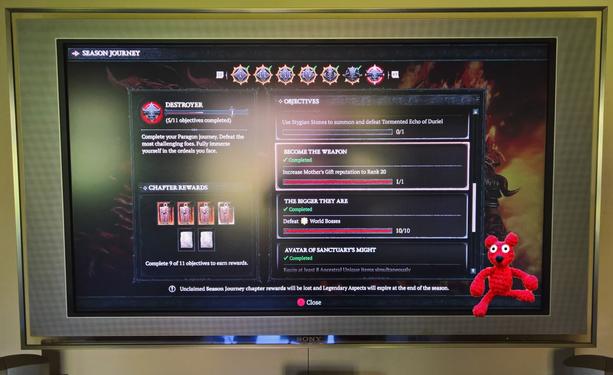 #DiabloIV: #SeasonJourney #ProgressionScreen