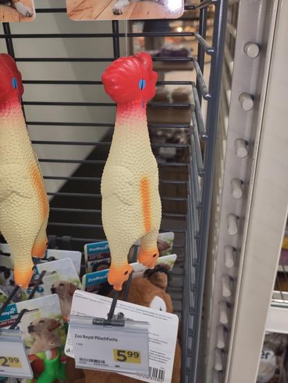 a rubber chicken without a spring hook