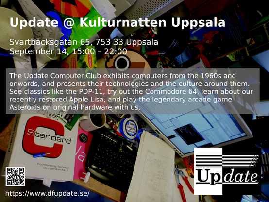 Update @ Kulturnatten Uppsala poster