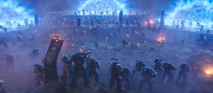 Captura d'una batalla èpica a Warhammer 40k: Space Marines 2