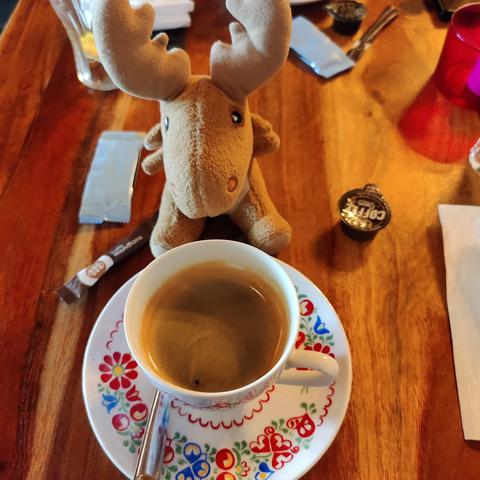 Mr Moose, coffee cup with cute scandi design
