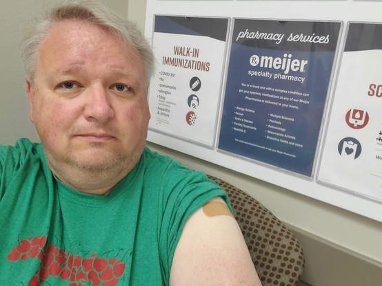 free band-aid with every injection!  As usual, I experienced no side effects