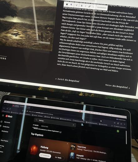 Screenshot der Website