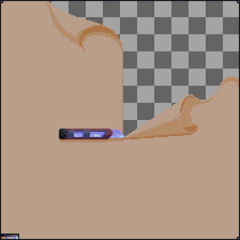 Image of a box cutter cutting the background of the image in half.