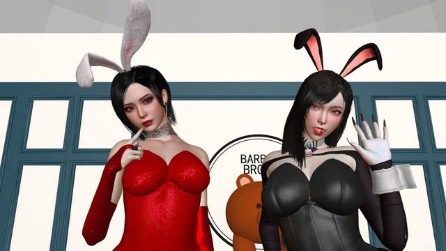 【 VAM MMD ／ Final Fantasy ／ Resident Evil 4 】 Tifa Lockhart ／ Ada Wong ／ Hyuna ( 현아 ) – Lip & Hip