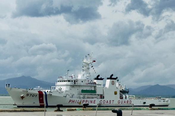 The BRP Teresa Magbanua, the Southeast Asian country's largest coast guard vessel, returned to port on Sunday from the disputed Sabina Shoal after a five-month deployment.

.