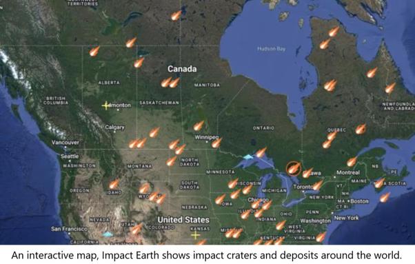 screen short - Impact Earth web map