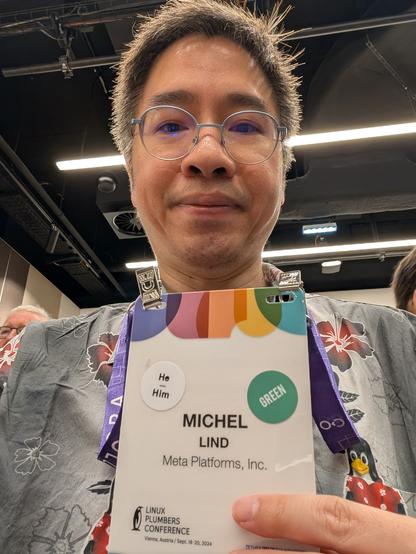 Me at the first talk of Linux Plumbers 2024